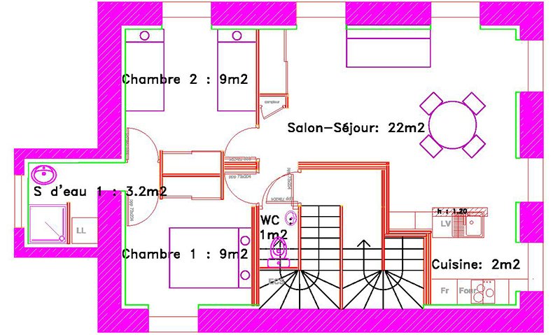 Plan Location Appartement Sancy 1