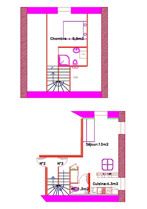 Plan Location Appartement Sancy 3